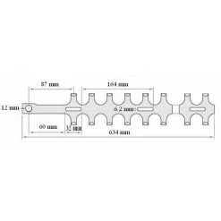 Lame Supérieur Taille Haies Alpina, Dolmar, Kawasaki, Oleo Mac, Makita