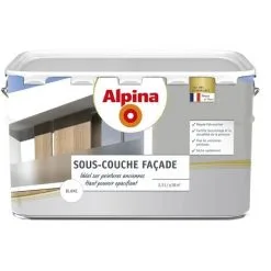 Alpina Sous Couche Façades Haut Pouvoir Opacifiant - Blanc | Couleur: Blanc - Conditionnement: 2,5L - Blanc