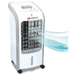 Ventilateur Rafraichisseur D'air ALPINA 4L 62W Silencieux 3en1 Télécommande Refroidisseur Humidificateur Minuterie