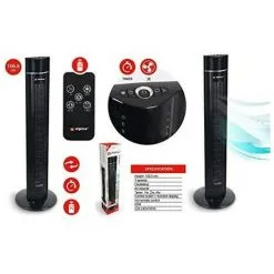 Ventilateur Colonne ALPINA 2en1 Silencieux Télécommande Purificateur Minuterie 3 Vitesses -ALPINA Soldes Magasin 35435849 4