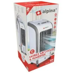 Ventilateur Rafraichisseur D'air 80W Silencieux 3en1 ALPINA Réservoir 4L Ventilateur Refroidisseur Humidificateur 3 Vitesses -ALPINA Soldes Magasin 64166432 4