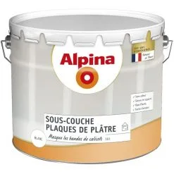 Alpina Sous Couche Acrylique Plaque De Plâtre - Intérieur - 10L