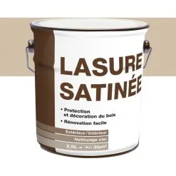 ALPINA Lasure Bois Extérieure/intérieure Satinée En Phase Aqueuse 2.5L