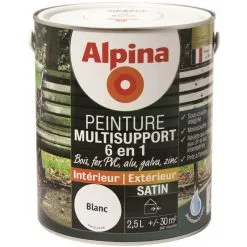Peinture Alpina Multisupport 6 En 1 Satin 2,5L